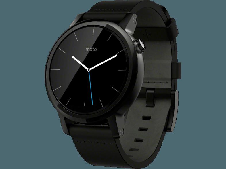 MOTOROLA Moto 360 (2. Gen.) 42 mm Schwarz (Smart Watch), MOTOROLA, Moto, 360, 2., Gen., 42, mm, Schwarz, Smart, Watch,