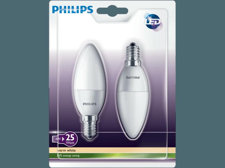 PHILIPS 47520100 2-tlg. LED Leuchtmittel 4 Watt E14