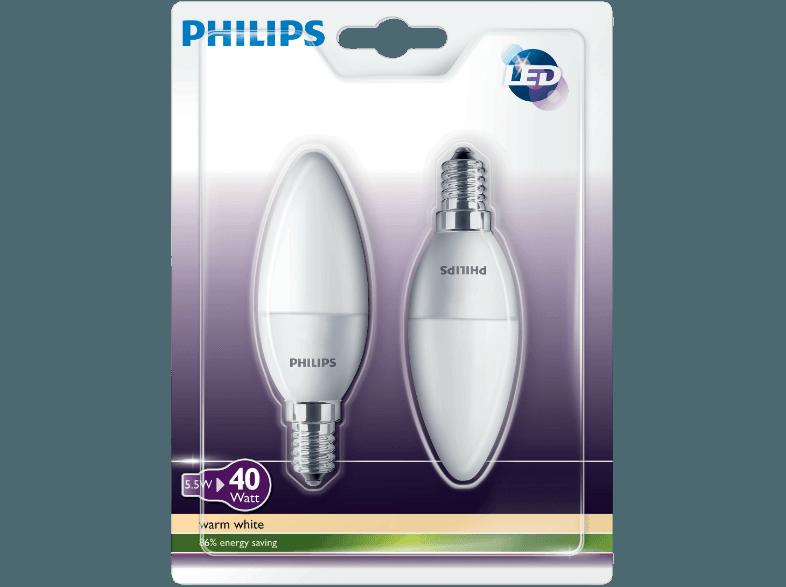 PHILIPS 48546000 LED Leuchtmittel 5.5 Watt E14, PHILIPS, 48546000, LED, Leuchtmittel, 5.5, Watt, E14