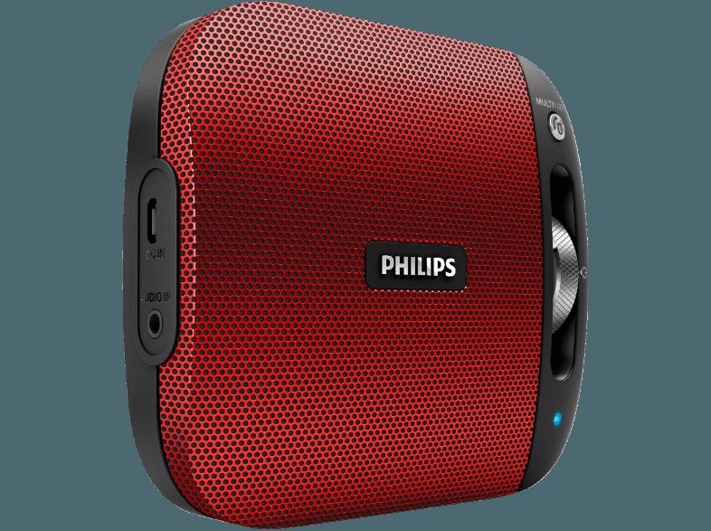 PHILIPS BT2600R/00 kabelloser Lautsprecher Rot