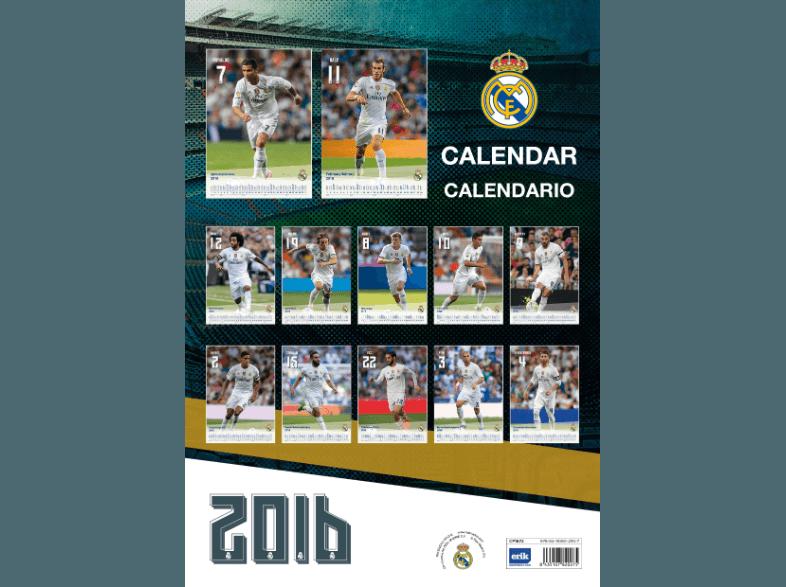 Real Madrid - Kalender 2016 (30x42/A3), Real, Madrid, Kalender, 2016, 30x42/A3,