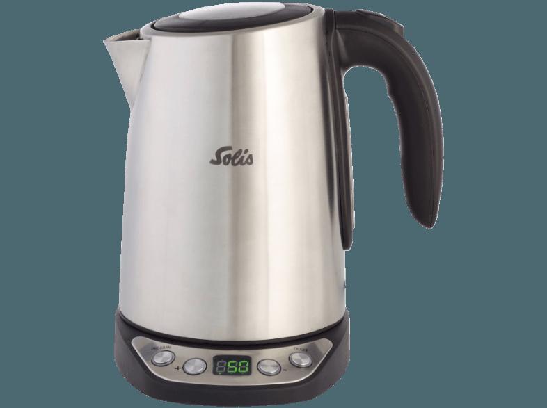 SOLIS 962.19 Digital Kettle Wasserkocher Edelstahl/Schwarz (2200 Watt, 1.7 Liter)