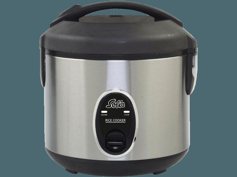 SOLIS 978.08 Rice Cooker Compact Reiskocher (Edelstahl/Schwarz)