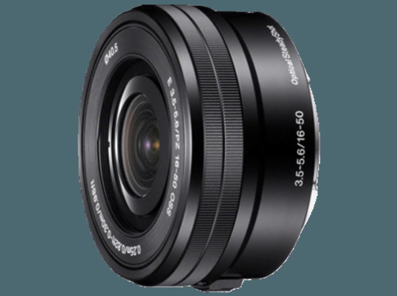 SONY Alpha 6000 Kit Systemkamera 24.7 Megapixel mit Objektiv 16-50 mm, 55-210 mm f/3.5-5.6, f/4.5-6.3,, 7.5 cm Display