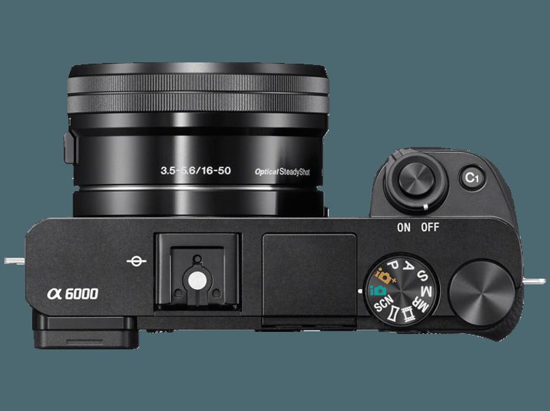 SONY Alpha 6000 Kit Systemkamera 24.7 Megapixel mit Objektiv 16-50 mm, 55-210 mm f/3.5-5.6, f/4.5-6.3,, 7.5 cm Display