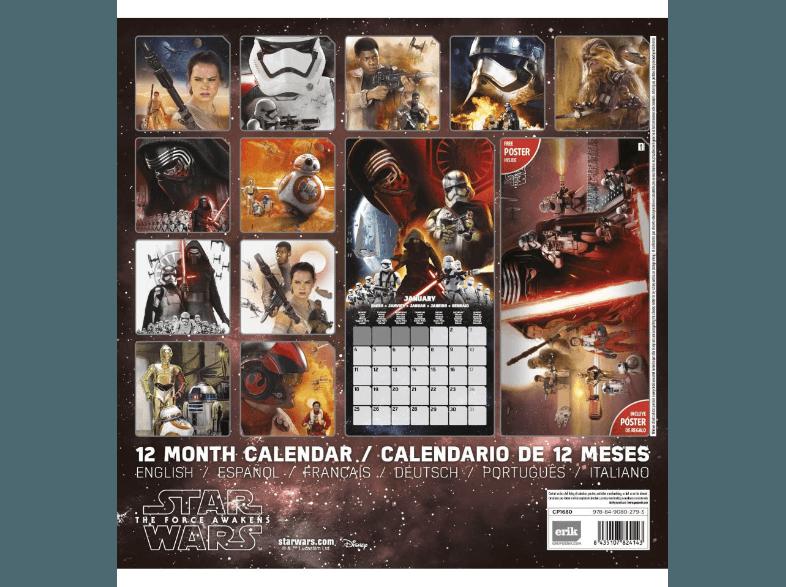 Star Wars EP7 - Kalender 2016 (30x30)