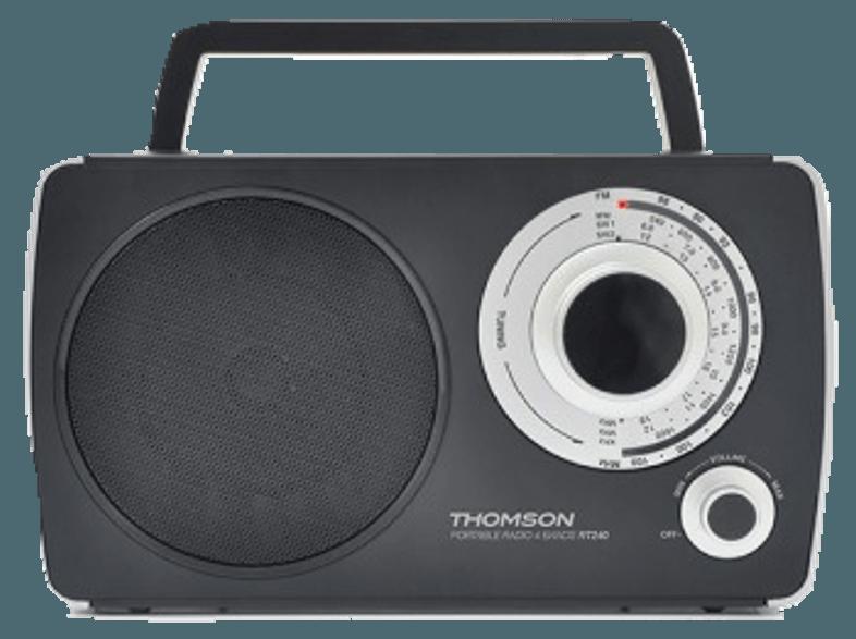 THOMSON RT240  (Digital Tuner, FM, MW, SW, LW, Schwarz), THOMSON, RT240, , Digital, Tuner, FM, MW, SW, LW, Schwarz,