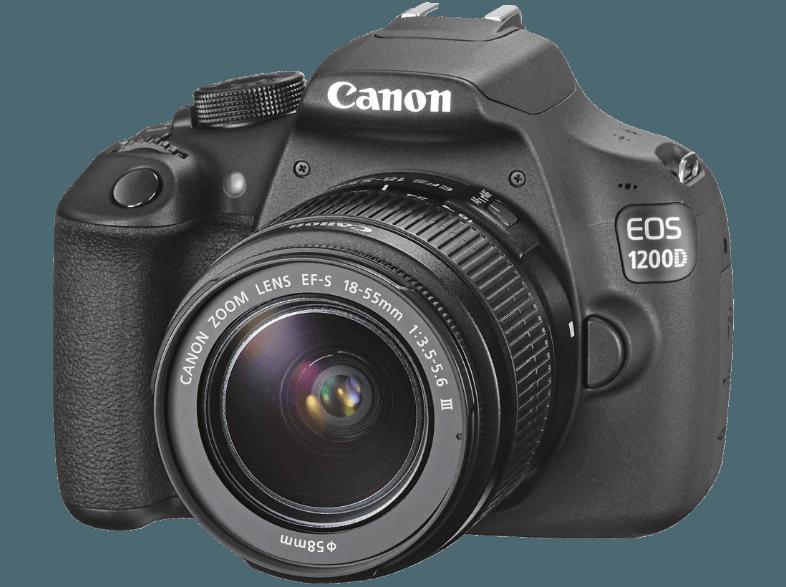 CANON EOS 1200D   Eyefi Speicherkarte Spiegelreflexkamera 18 Megapixel mit Objektiv 18-55 mm f/3.5-5.6, 7.5 cm Display