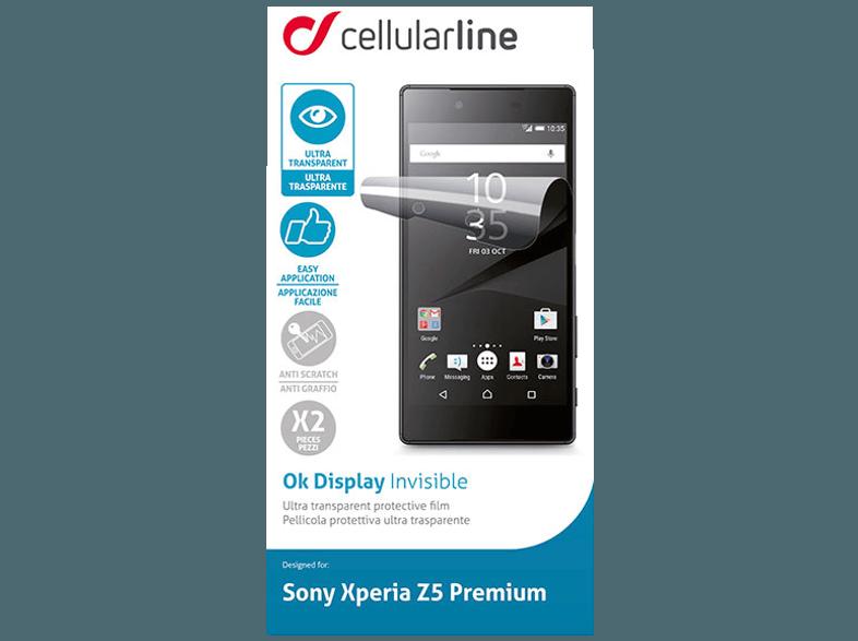 CELLULAR LINE 37145 Displayschutzfolie (Sony Xperia Z5 Premium), CELLULAR, LINE, 37145, Displayschutzfolie, Sony, Xperia, Z5, Premium,