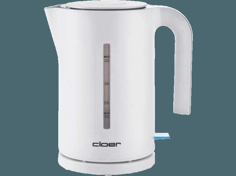 CLOER 4111 Wasserkocher Weiß (2000 Watt, 1.7 Liter)