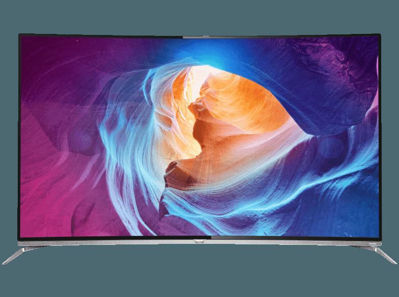 PHILIPS 55PUS8700/12 LED TV (Curved, 55 Zoll, UHD 4K, 3D, SMART TV), PHILIPS, 55PUS8700/12, LED, TV, Curved, 55, Zoll, UHD, 4K, 3D, SMART, TV,