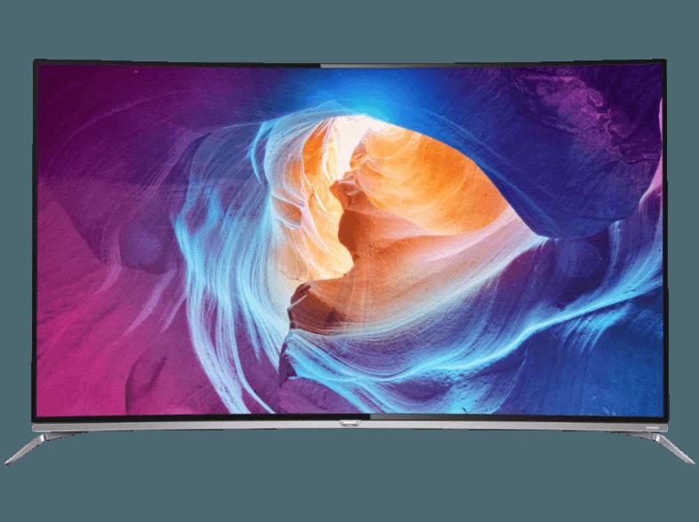 PHILIPS 55PUS8700/12 LED TV (Curved, 55 Zoll, UHD 4K, 3D, SMART TV), PHILIPS, 55PUS8700/12, LED, TV, Curved, 55, Zoll, UHD, 4K, 3D, SMART, TV,