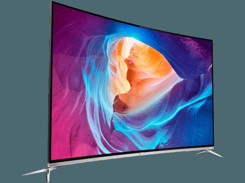 PHILIPS 55PUS8700/12 LED TV (Curved, 55 Zoll, UHD 4K, 3D, SMART TV), PHILIPS, 55PUS8700/12, LED, TV, Curved, 55, Zoll, UHD, 4K, 3D, SMART, TV,