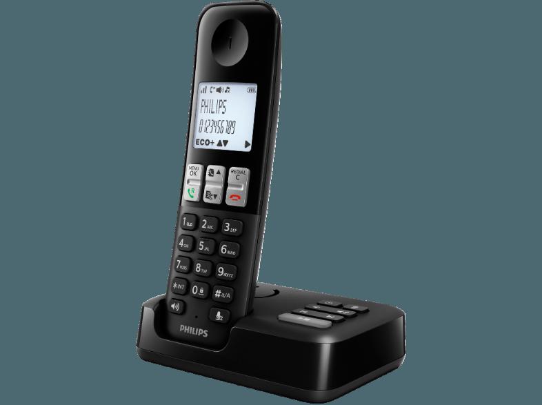PHILIPS D2351B Schnurlostelefon mit Anrufbeantworter, PHILIPS, D2351B, Schnurlostelefon, Anrufbeantworter