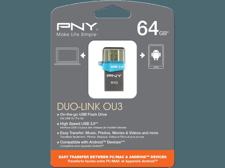 PNY FDI64GOTGOU3G-EF Duo-Link OU3
