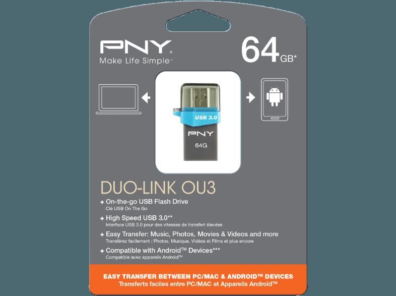 PNY FDI64GOTGOU3G-EF Duo-Link OU3