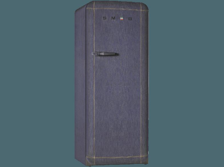 SMEG FAB 28 RDB Kühlschrank (180 kWh/Jahr, A  , 1510 mm hoch, Denim Jeans-Stoff)