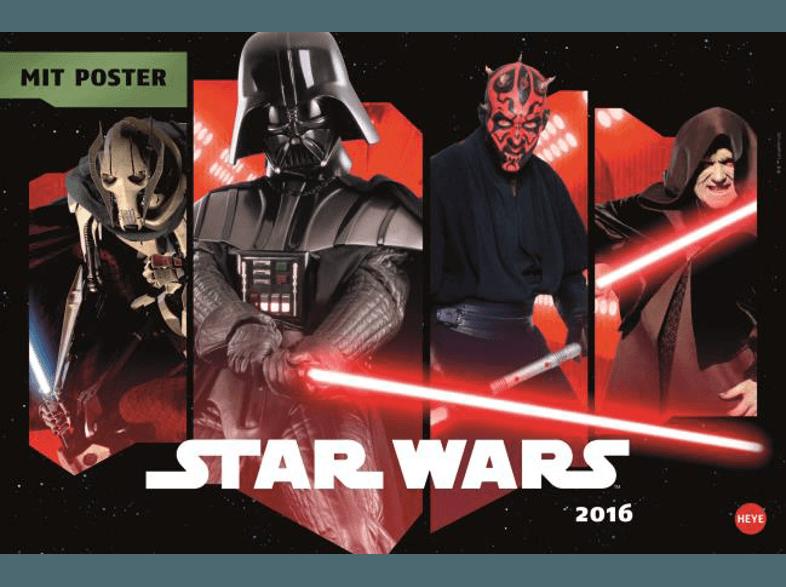 Star Wars Kalender 2016 Broschur XL, Star, Wars, Kalender, 2016, Broschur, XL