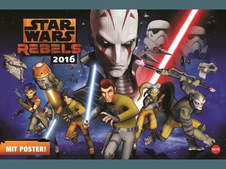 Star Wars Rebels Kalender 2016 Broschur XL, Star, Wars, Rebels, Kalender, 2016, Broschur, XL