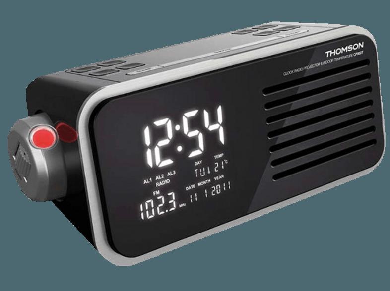 THOMSON CP300 T Uhrenradio (UKW Tuner, UKW, MW, Schwarz)