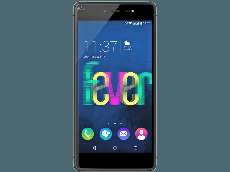 WIKO FEVER  Schwarz/Gold Dual SIM