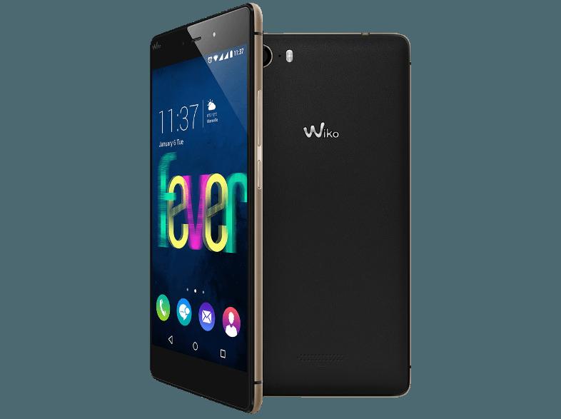 WIKO FEVER  Schwarz/Gold Dual SIM