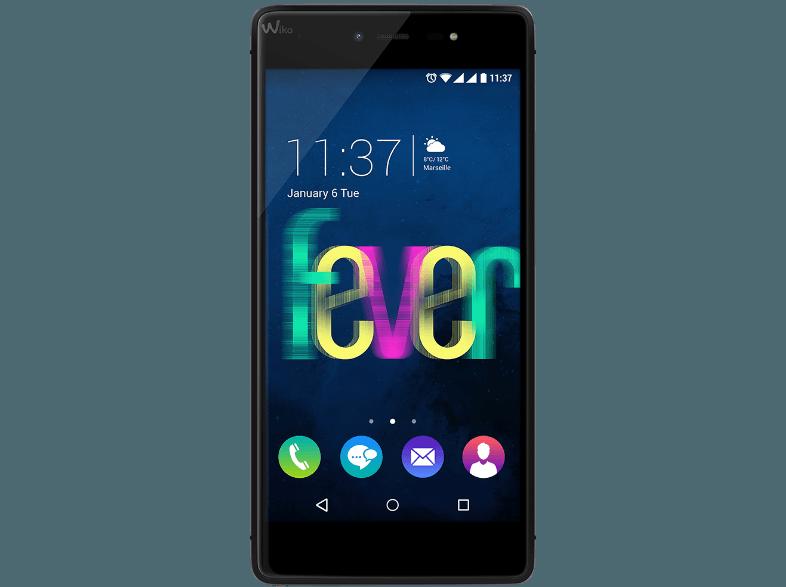 WIKO FEVER  Schwarz/Grau Dual SIM