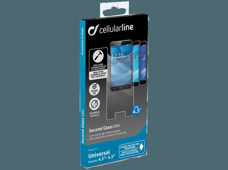 CELLULAR LINE 37138 TEMPGLASS UNI Schutzglas (Universal Universal)