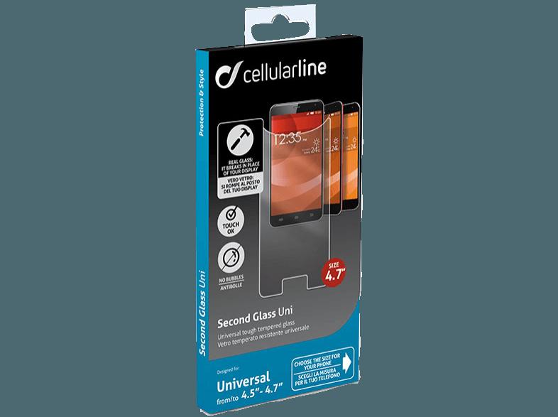 CELLULAR LINE 37139 TEMPGLASS UNI  (Universal Universal)