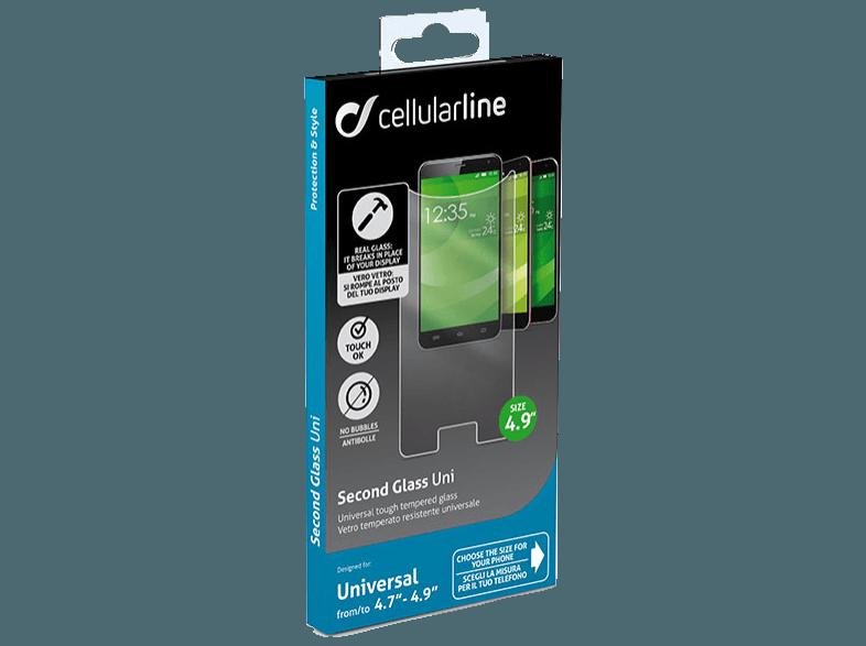 CELLULAR LINE 37140 TEMPGLASS UNI  (Universal Universal)