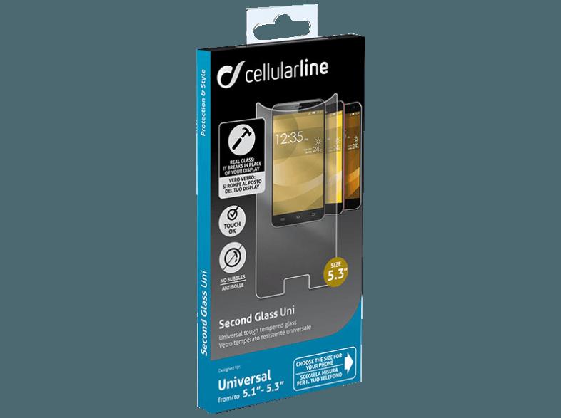 CELLULAR LINE 37142 TEMPGLASS UNI  (Universal Universal)