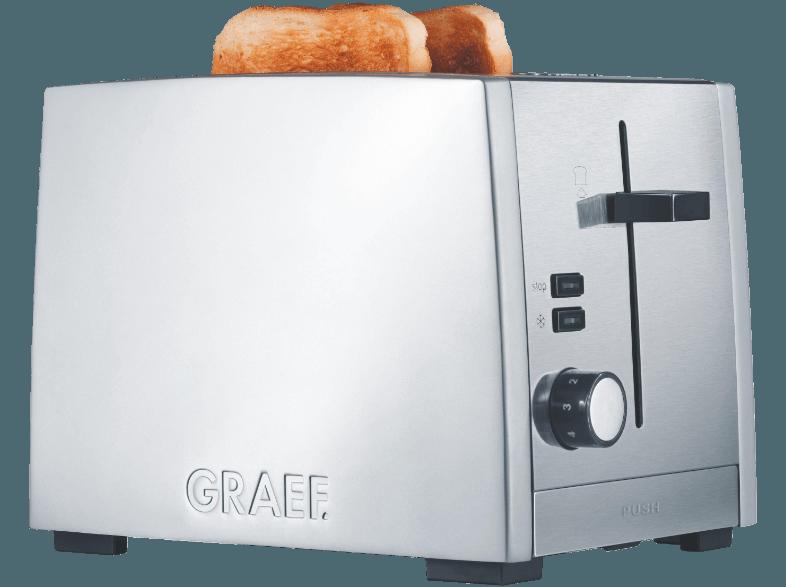 GRAEF TO 80 Toaster Silber (1.01 kW, Schlitze: 2), GRAEF, TO, 80, Toaster, Silber, 1.01, kW, Schlitze:, 2,