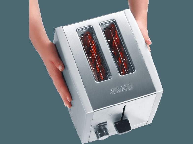 GRAEF TO 80 Toaster Silber (1.01 kW, Schlitze: 2)