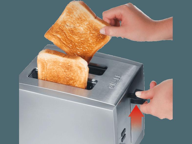 GRAEF TO 80 Toaster Silber (1.01 kW, Schlitze: 2), GRAEF, TO, 80, Toaster, Silber, 1.01, kW, Schlitze:, 2,