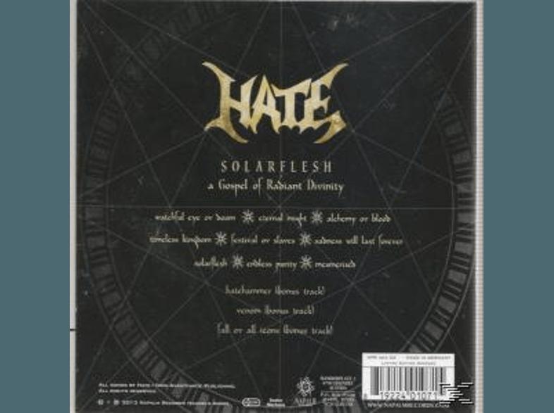 Hate - Solarflesh (Limited First Edition inkl. 6 Bonustracks), Hate, Solarflesh, Limited, First, Edition, inkl., 6, Bonustracks,