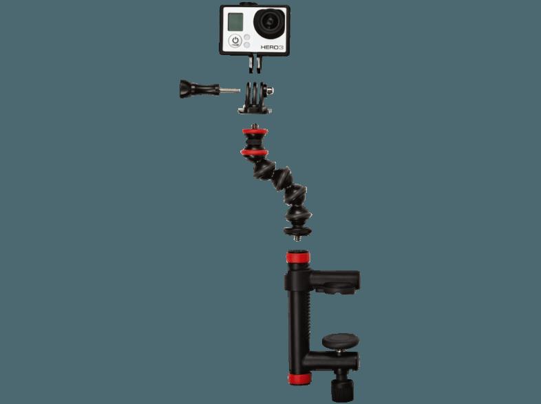 JOBY JB01329 S.Cup & GorillaPod.ARM Einbein Halterung, Schwarz/Rot, (Ausziehbar bis 57 mm), JOBY, JB01329, S.Cup, &, GorillaPod.ARM, Einbein, Halterung, Schwarz/Rot, Ausziehbar, bis, 57, mm,