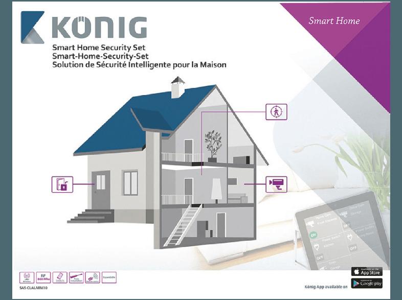 KÖNIG SAS-CLALARM10 Smart-Home-Security-Set, KÖNIG, SAS-CLALARM10, Smart-Home-Security-Set