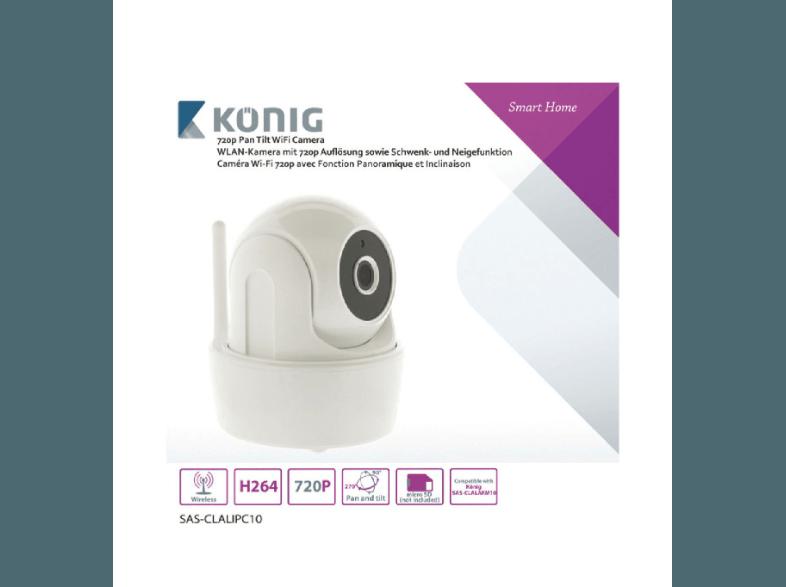 KÖNIG SAS-CLALIPC10 WLAN-Kamera, KÖNIG, SAS-CLALIPC10, WLAN-Kamera