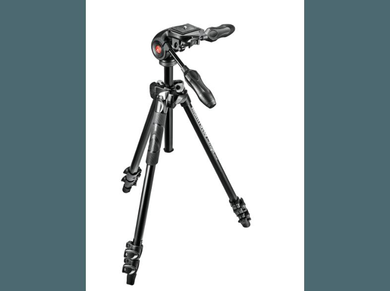 MANFROTTO MK290LTA3-3W Dreibein Stativ, Schwarz,