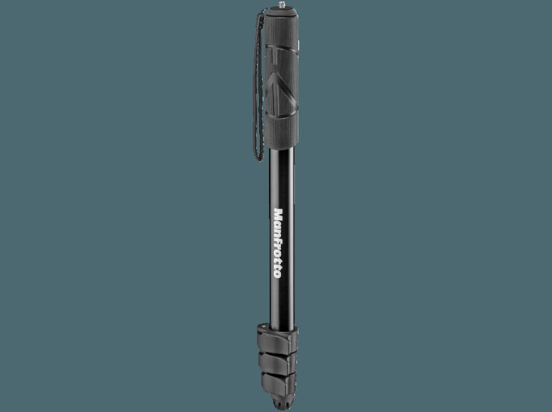 MANFROTTO MPCOMPACT-BK Einbein Stativ, Schwarz,