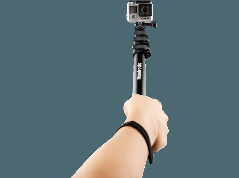 MANFROTTO MPCOMPACT-BK Einbein Stativ, Schwarz,