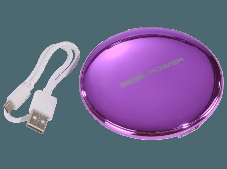 REALPOWER PB-7000 Ladies Edition 5.000 mAh Purple