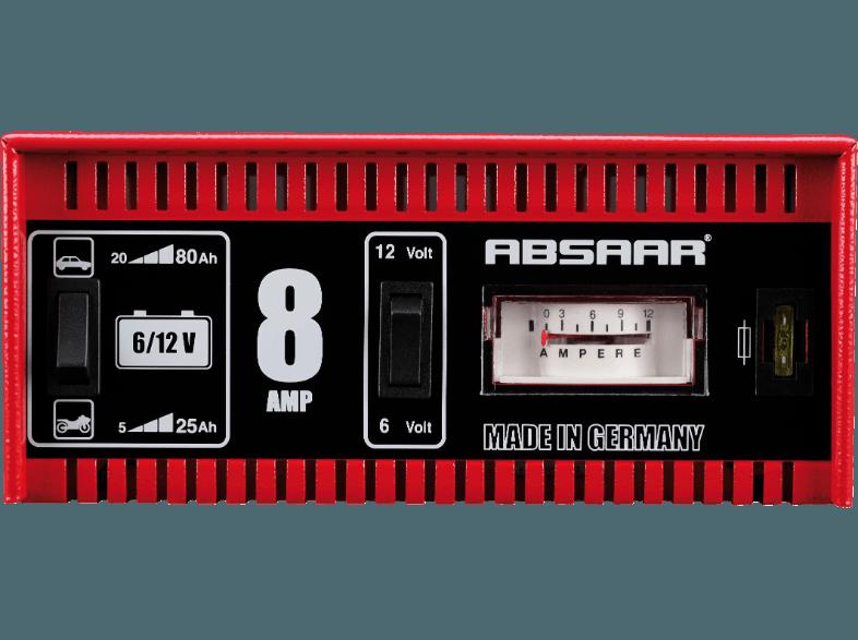 ABSAAR 77911 Batterie-Ladegerät 8 Ampere