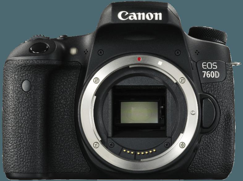 CANON EOS 760D Gehäuse Spiegelreflexkamera 24.2 Megapixel  , 7.7 cm Display   Touchscreen, WLAN