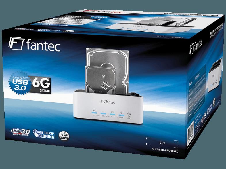 FANTEC 1796 AluDock 2X  2.5/3.5 Zoll extern