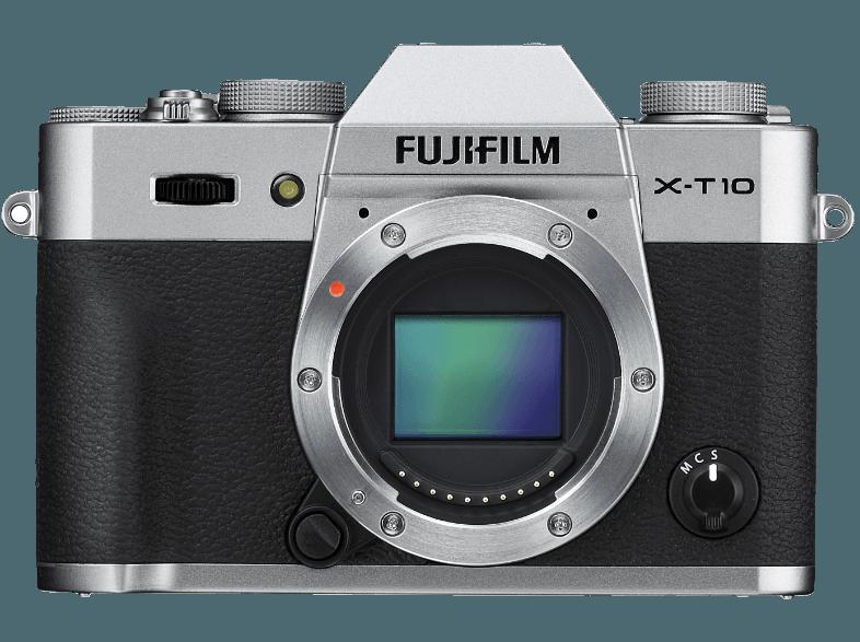 FUJIFILM X-T10 Systemkamera 16.3 Megapixel mit Objektiv 18-55 mm f/2.8-4, 7.62 cm Display  , WLAN