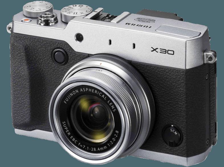 FUJIFILM X30  Silber (12 Megapixel, 4x opt. Zoom, 7.62 cm Farb-LCD), FUJIFILM, X30, Silber, 12, Megapixel, 4x, opt., Zoom, 7.62, cm, Farb-LCD,