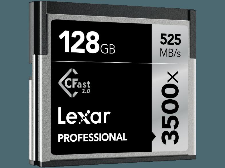 LEXAR Professional CompactFlash, 128 GB, 3500x, bis zu 525 Mbit/s