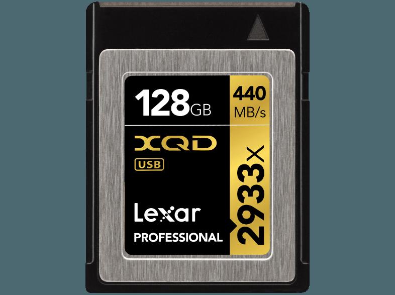 LEXAR Professional XQD, 128 GB, 2933x, bis zu 440 Mbit/s