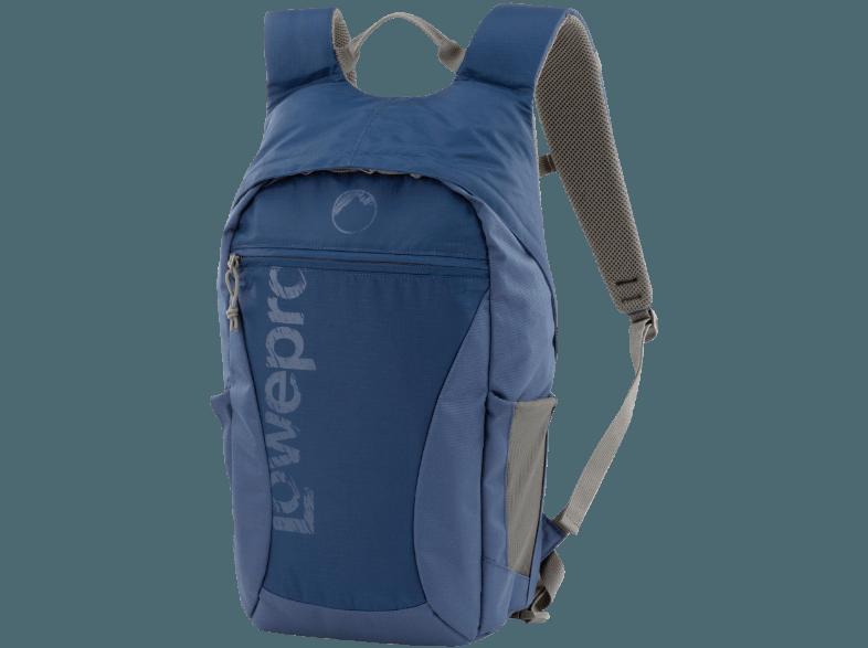 LOWEPRO LP36432 Rucksack für DSLR mit angesetztem Objektiv (18-55 mm), Systemkameras mit angesetztem Objektiv, GoPro Kamera (Farbe: Blau)